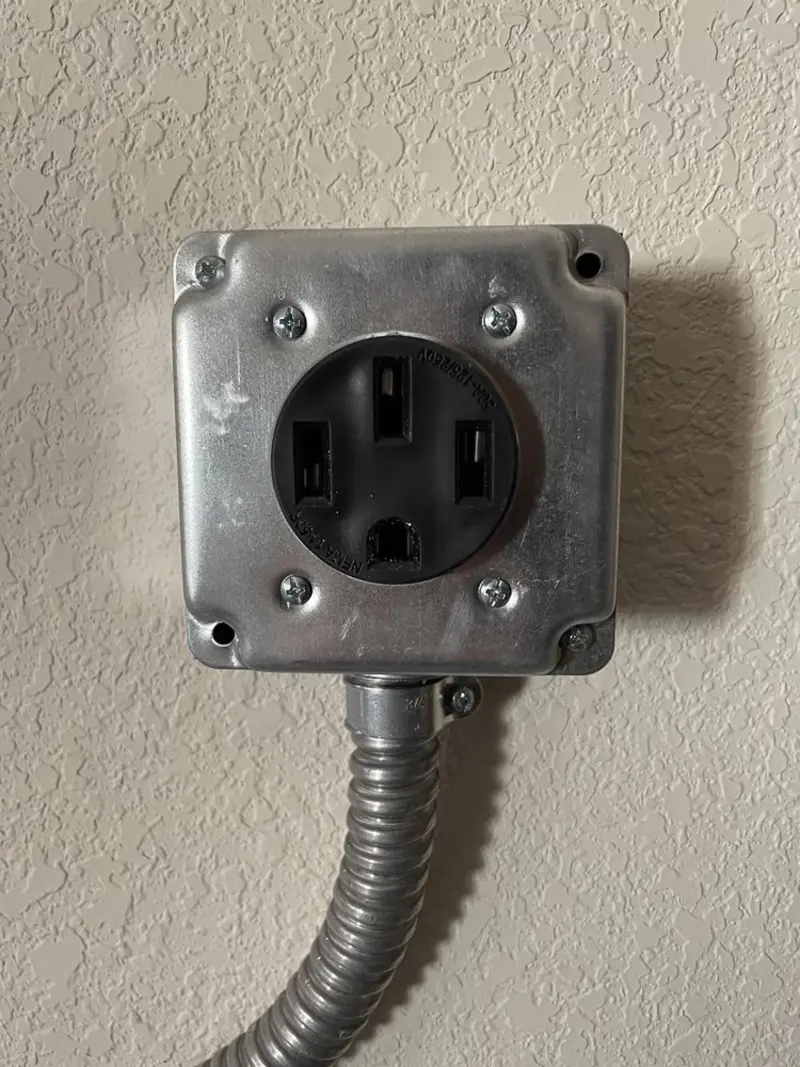 NEMA 14-50 outlet installed for Smart Home Electrical in George Mason